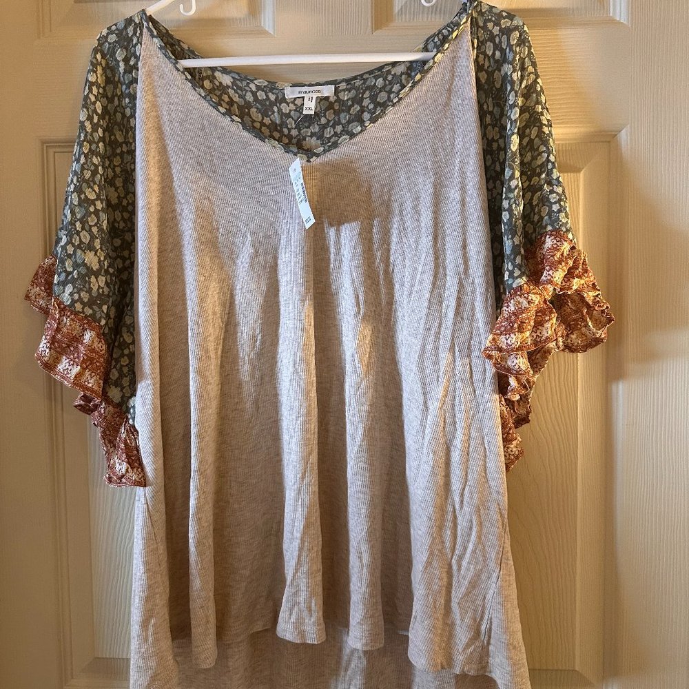 Maurices Flutter Sleave Top XXL new with tags